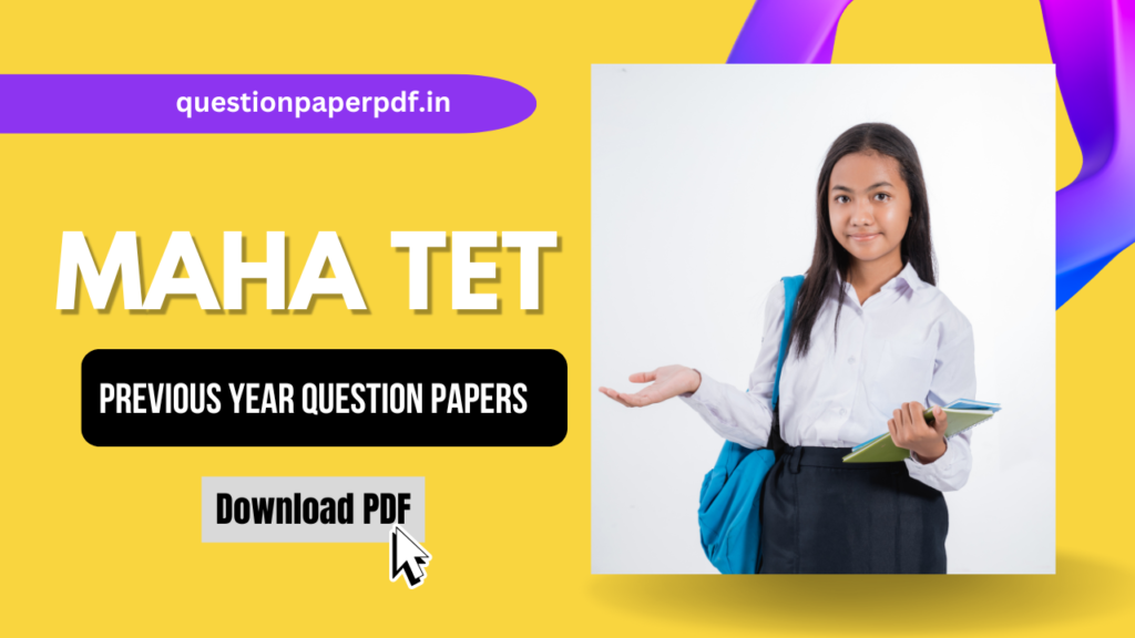 MAHA TET Previous Year Question Papers