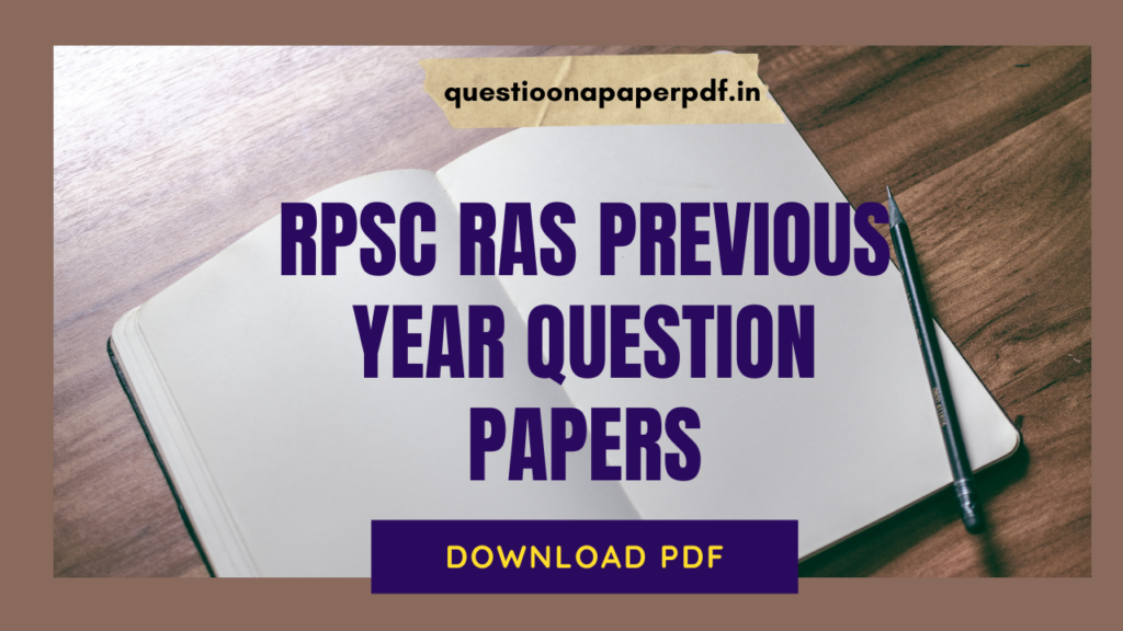 RPSC RAS Previous Year Question Papers