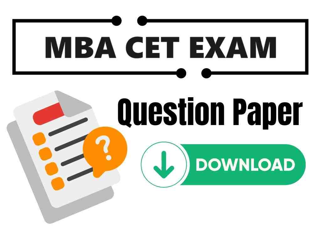 MBA CET Question Paper